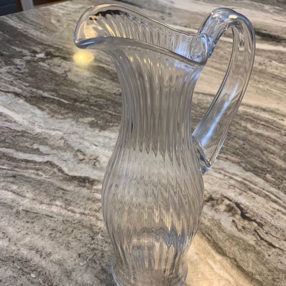 Orrefors Swedish Crystal Handblown Harmony Pitcher. Pristine Condition. Signed. - Picture 3 of 11